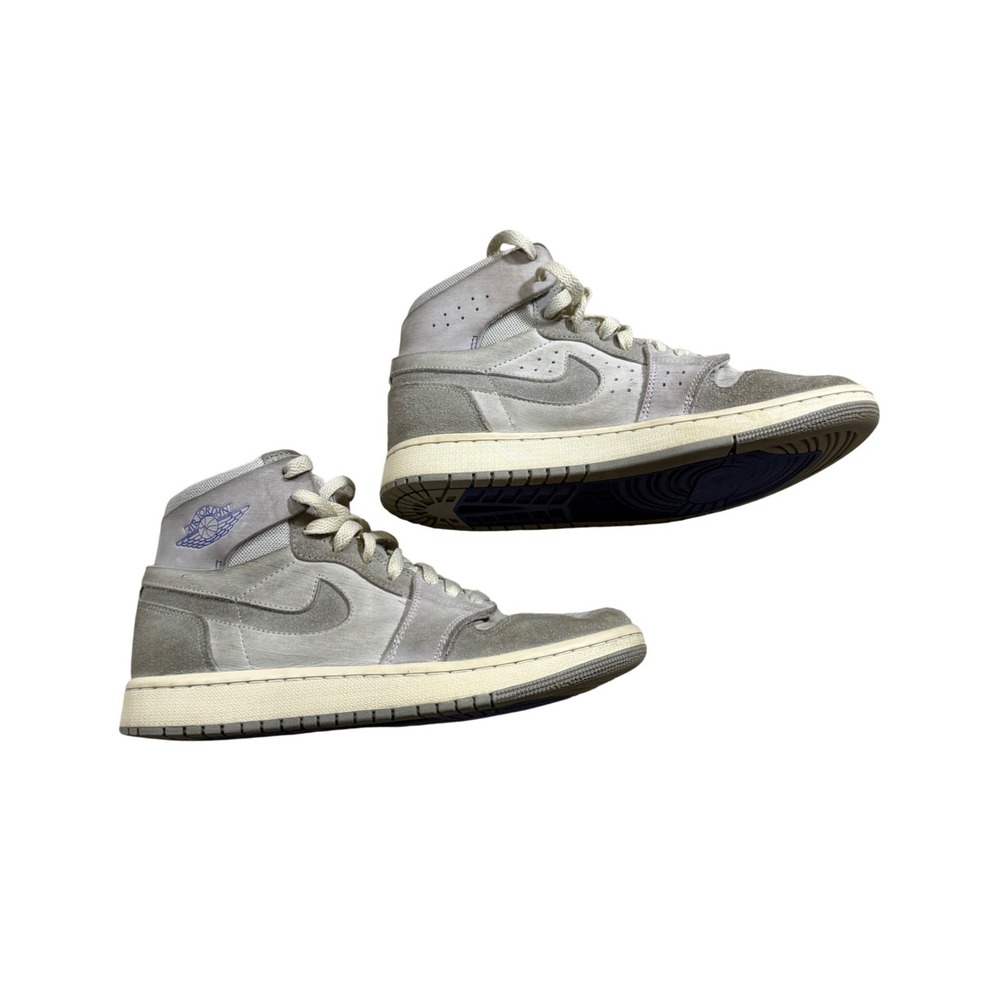 Nike Air Jordan 1 High Zoom Mens 6 Womens 7.5 Grey Blue Athleisure‎ Casual